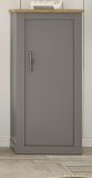 Kommode Rideau in grau und Artisan Eiche Landhaus Highboard 68 x 142 cm