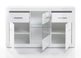 Sideboard Carrara in wei Hochglanz Wohn- und Esszimmer Kommode 164 x 97 cm