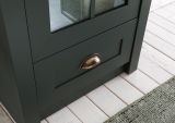 Vitrine Forres in grn Landhaus Wohn- und Esszimmer Vitrinenschrank 90 x 197 cm