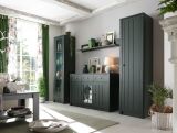 Wohnwand Forres in grn Landhaus Wohnkombination 4-teilig 270 x 198 cm