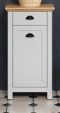 Badezimmer Kommode Landside in grau und Eiche Artisan Landhaus Badschrank 46 x 84 cm