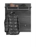 Garderobenpaneel Scout in Rauchsilber grau Wandgarderobe 90 x 98 cm