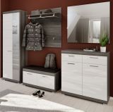 Garderobenspiegel Scout in Rauchsilber grau Wandspiegel 90 x 87 cm