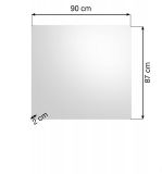 Garderobenspiegel Scout in Rauchsilber grau Wandspiegel 90 x 87 cm