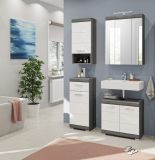 Badezimmer Spiegelschrank Scout in Rauchsilber grau Badschrank 3-trig 60 x 79 cm