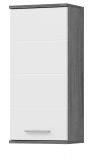 Badezimmer Hngeschrank Blake in wei Hochglanz und Rauchsilber grau Badschrank 35 x 77 cm