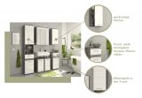 Badezimmer Kommode Blake in wei Hochglanz und Rauchsilber grau Badschrank 35 x 79 cm