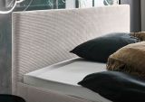 Polsterbett Isola in Beige Cord Doppelbett Liegeflche 180 x 200 cm
