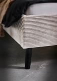 Polsterbett Isola in Beige Cord Einzelbett Liegefl�che 140 x 200 cm