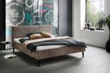 Polsterbett Isola in Taupe Cord Doppelbett Liegeflche 180 x 200 cm