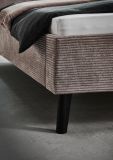 Polsterbett Isola in Taupe Cord Doppelbett Liegeflche 180 x 200 cm