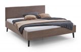 Polsterbett Isola in Taupe Cord Doppelbett Liegeflche 180 x 200 cm