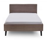 Polsterbett Isola in Taupe Cord Einzelbett Liegeflche 140 x 200 cm