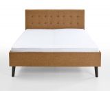 Polsterbett Area in Ocker Einzelbett Liegefl�che 140 x 200 cm