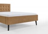 Polsterbett Area in Ocker Einzelbett Liegefl�che 140 x 200 cm