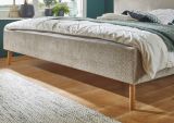 Polsterbett Leros in Taupe Boucle Doppelbett Liegeflche 180 x 200 cm