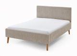 Polsterbett Leros in Taupe Boucle Einzelbett Liegefl�che 140 x 200 cm