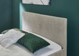 Polsterbett Leros in Taupe Boucle Einzelbett Liegefl�che 140 x 200 cm