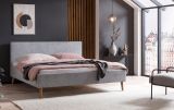 Polsterbett Stormy in grau Doppelbett Liegeflche 180 x 200 cm