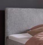 Polsterbett Stormy in grau Einzelbett Liegefl�che 140 x 200 cm