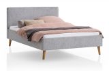 Polsterbett Stormy in grau Einzelbett Liegefl�che 140 x 200 cm