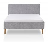 Polsterbett Stormy in grau Einzelbett Liegefl�che 140 x 200 cm