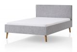 Polsterbett Stormy in grau Einzelbett Liegefl�che 140 x 200 cm