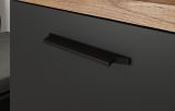 Couchtisch Synnax in grau und Evoke Eiche Beistelltisch mit Stauraum 110 x 60 cm