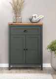 Flurkommode Stanton in grn und Evoke Eiche Landhaus Flur Diele Kommode 77 x 102 cm