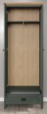 Garderobe Set 5-teilig Stanton in gr�n und Evoke Eiche Landhaus Garderobenkombination 261 x 198 cm