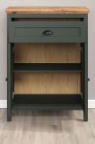 Garderobe Set 5-teilig Stanton in gr�n und Evoke Eiche Landhaus Garderobenkombination 261 x 198 cm