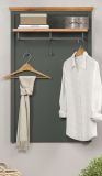 Garderobenpaneel Stanton in gr�n und Evoke Eiche Landhaus Wandgarderobe 77 x 123 cm