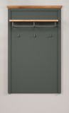 Garderobenpaneel Stanton in gr�n und Evoke Eiche Landhaus Wandgarderobe 77 x 123 cm