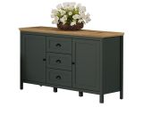 Sideboard Stanton in grn und Evoke Eiche Landhaus Wohn- und Esszimmer Kommode 146 x 86 cm