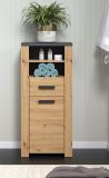 Badezimmer Kommode Follow in Artisan Eiche und Matera grau Badkommode 53 x 118 cm
