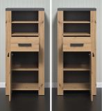 Badezimmer Kommode Follow in Artisan Eiche und Matera grau Badkommode 53 x 118 cm