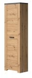 Garderobenschrank Follow in Artisan Eiche und Matera grau Flur Garderobe 62 x 199 cm