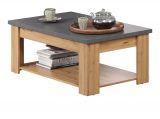 Couchtisch Follow in Artisan Eiche und Matera grau Beistelltisch mit Ablage 120 x 67 cm