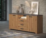 Sideboard Follow in Artisan Eiche und Matera grau Wohn- und Esszimmer Kommode 180 x 83 cm