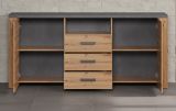 Sideboard Follow in Artisan Eiche und Matera grau Wohn- und Esszimmer Kommode 180 x 83 cm