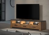 TV-Lowboard Follow in Artisan Eiche und Matera grau TV Unterteil 180 x 43 cm
