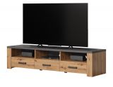 TV-Lowboard Follow in Artisan Eiche und Matera grau TV Unterteil 180 x 43 cm