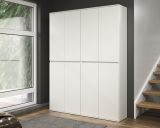 Garderobenschrank Nevada in wei Schuhschrank 148 x 191 cm