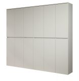 Garderobenschrank Nevada in wei Schuhschrank 222 x 191 cm