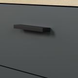 TV-Lowboard Tyler in grau und Evoke Eiche XL TV Unterteil 230 x 52 cm