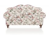 Sofa 2-Sitzer Elita in creme Landhaus Blumen Design Couch 170 cm