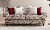 Sofa 3-Sitzer Elita in creme Landhaus Blumen Design Couch 200 cm