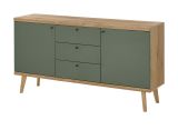 Sideboard Juna in Salbei und Evoke Eiche Kommode skandinavisch 160 x 83 cm