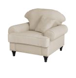 Sessel Adelina in beige Landhaus Loungesessel 110 cm