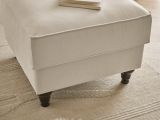 Sessel Set Adelina in beige Landhaus Loungesessel inklusive Hocker